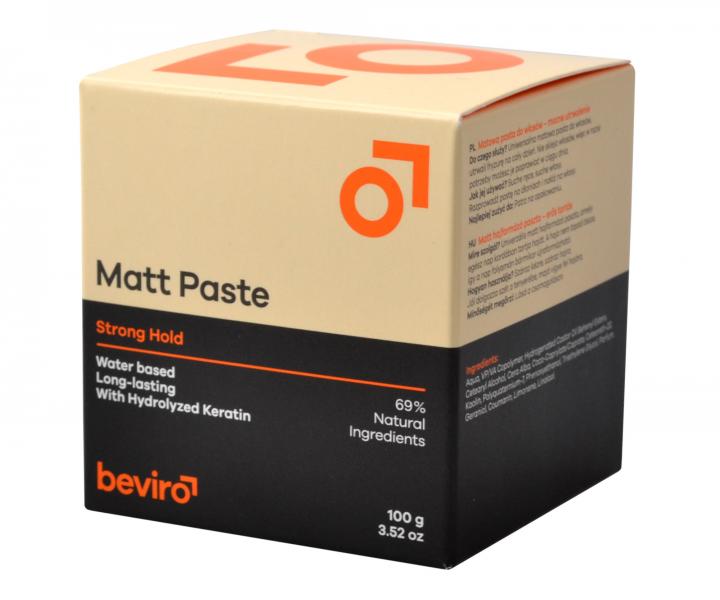 Pasta matujca do wosw mocno utrwalajca Beviro Matt Paste Strong Hold - 100 g