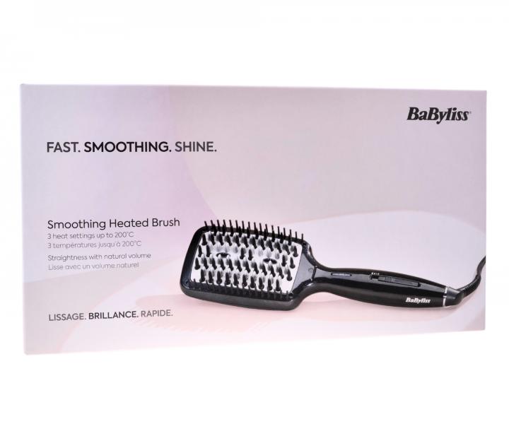 Szczotka elektryczna do wosw Babyliss Smoothing Heated Brush - czarna