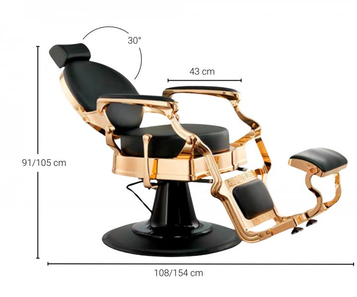 Fotel fryzjerski barber Weelko Shor Gold - zoty