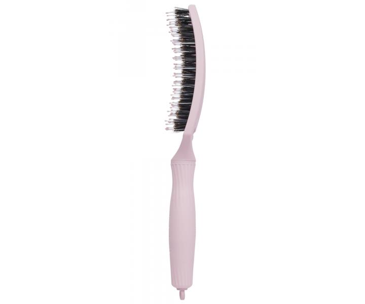 Szczotka Olivia Garden Fingerbrush Combo Medium - rowa pastelowa