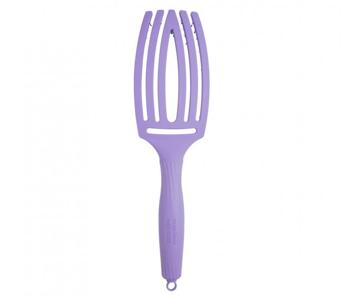 Szczotka do wosw Olivia Garden Fingerbrush Combo Medium - fioletowa pastelowa