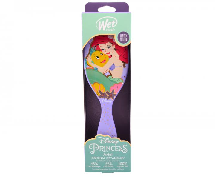 Szczotka do rozczesywania wosw Wet Brush Original Detangler Disney Princess Ariel - fioletowa