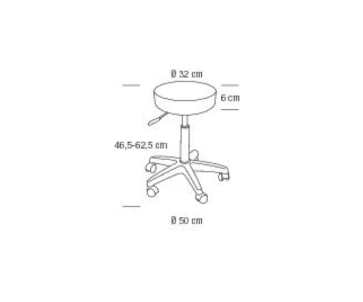 Taboret na kkach Original Best Buy Rivoli - czarny