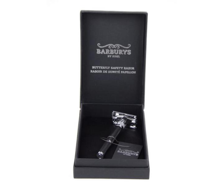 Maszynka do golenia na yletki Sibel Barburys Butterfly Safety Razor - Matt Black