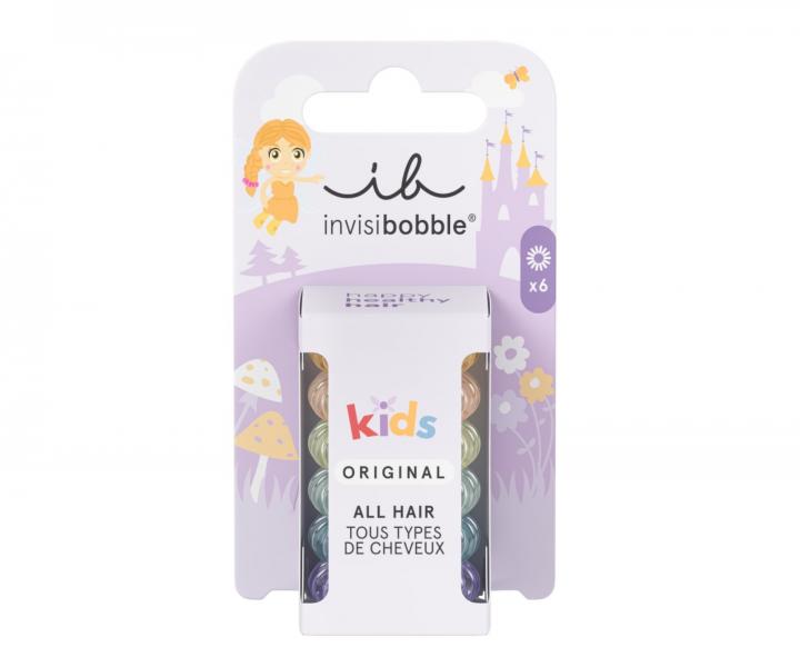 Zestaw ozdobnych gumek spiralek dla dzieci Invisibobble KIDS Original Take Me to Candyland - 6 szt